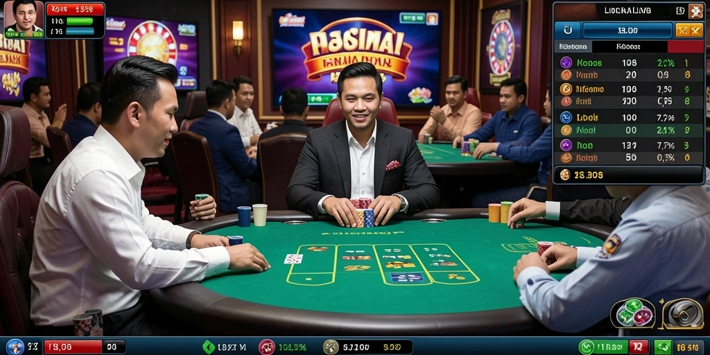 Menampilkan momen seru dari pertempuran dalam game.