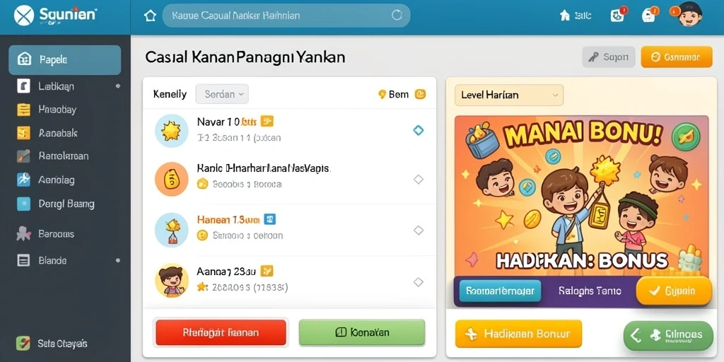 Pengalaman seru dalam menyelesaikan level menantang.